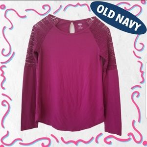 Eggplant Purple Long Sleeve and Lace